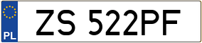Trailer License Plate